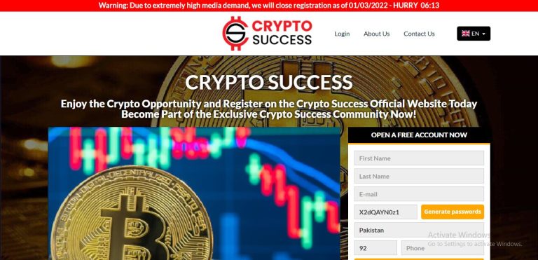 Crypto Success Review 2022: Intricacies Of The Trading Platform!