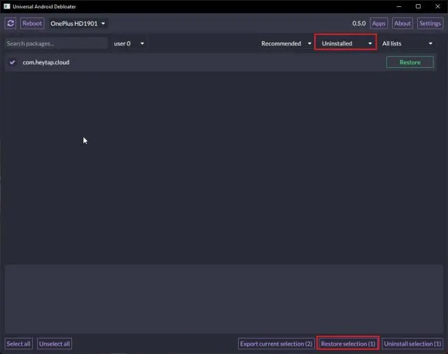 Restore selection in Android.