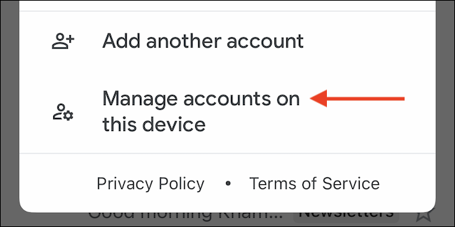 Manage accounts.