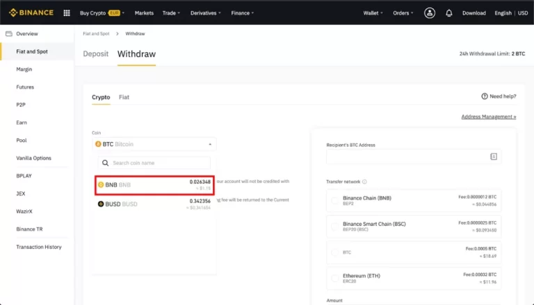 How to withdraw money on Binance step by step?