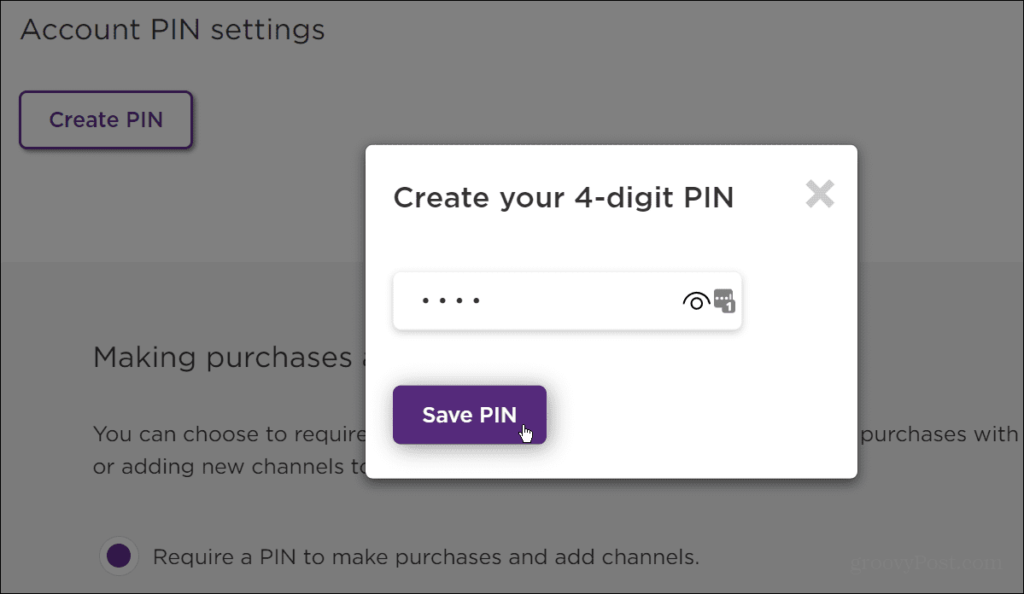 lock youtube roku 6