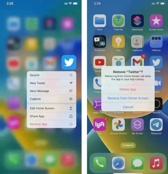 Organize the home screen.
