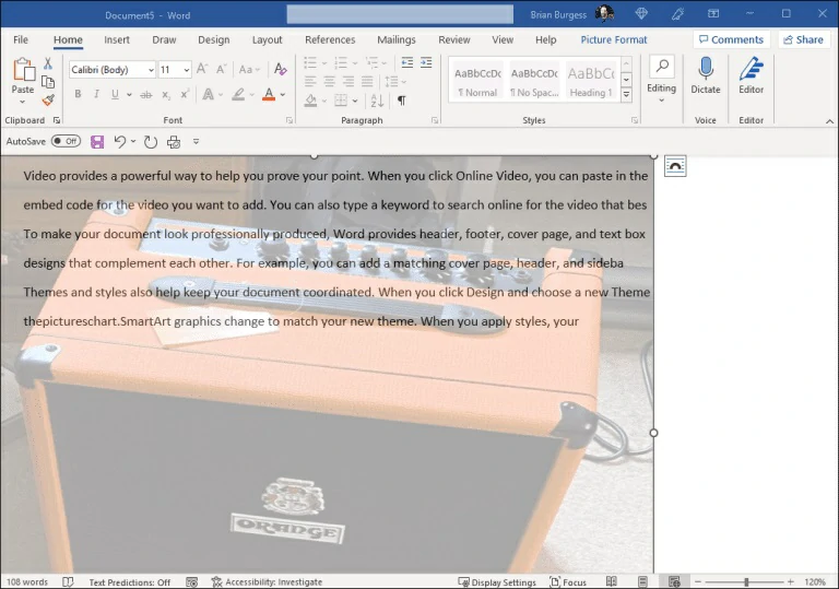 transparent image Word 5