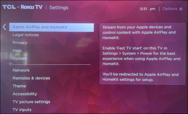 Apple AirPlay and HomeKit
