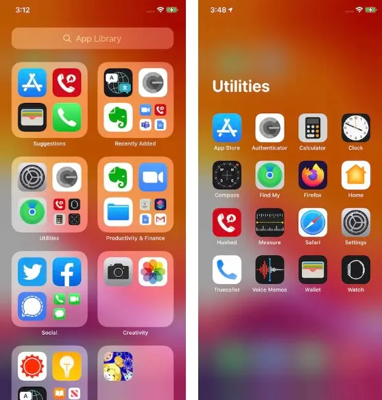 App Library.