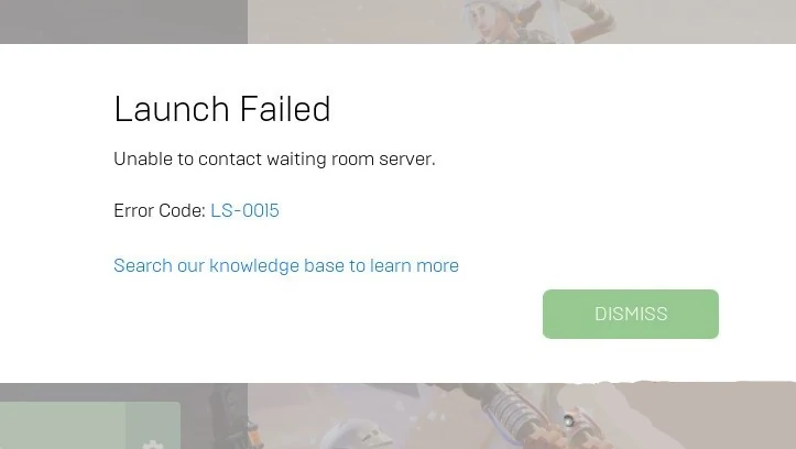 Error LS-0015 Epic Games 1.5