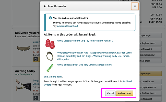 Filing the order.