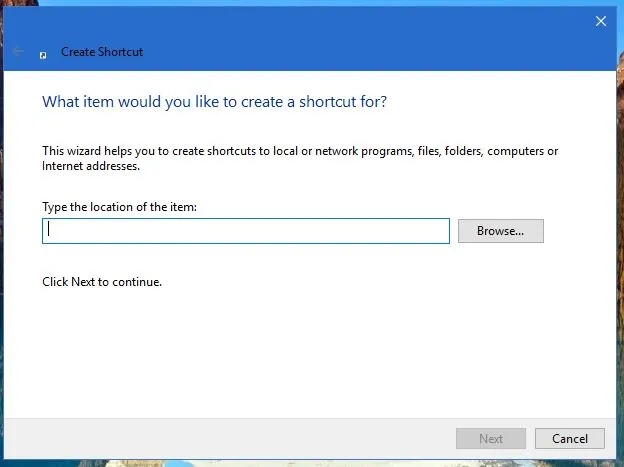 New shortcut.