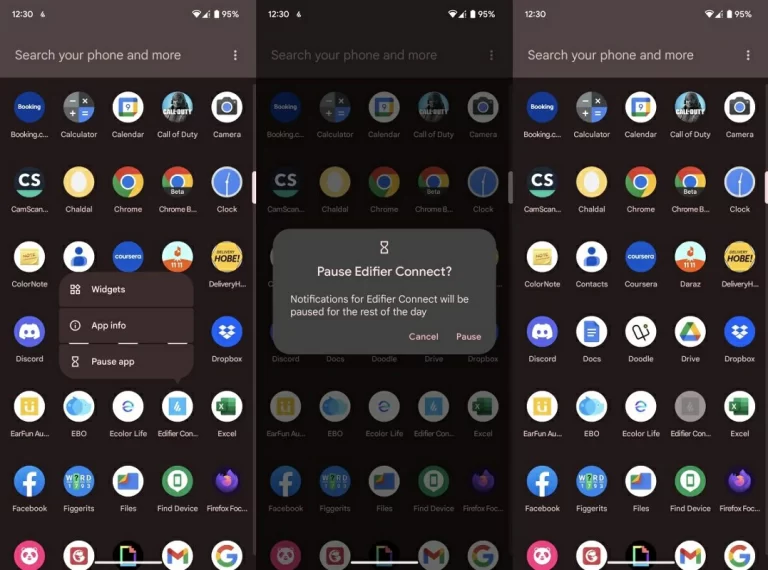 How to pause applications in Android 13?