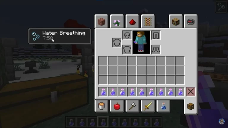 Have your water breathing potion in minecraft!