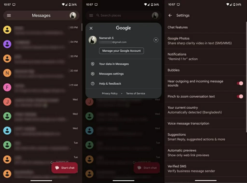 reminders messages Google Messages 3