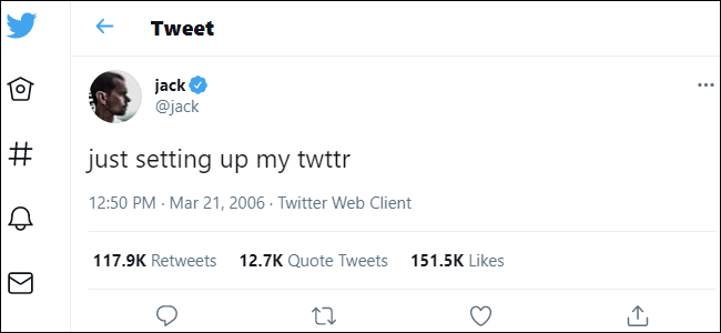 Jack Dorsey NFT Tweet