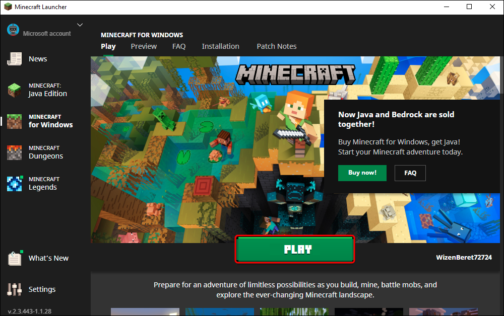 play minecraft bedrock pc 2